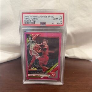 Panini Donruss Optic 2019 HYPER PINK - TRAE YOUNG - PSA GEM MT 10